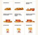 Menu Burger King - Les snacks suite