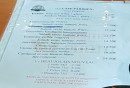 Menu Le Parisien - La carte