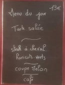 Menu Au Bar Masqué - Un exemple de menu du jour