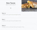 Menu Allo pizza 53 - Menu tacos