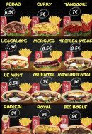 Menu L'oasis - Les sandwichs