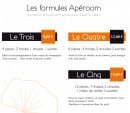 Menu Le 345 - Formules