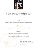 Menu Le 345 - Menu du jour à emporter 