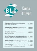 Menu Le Continental - Gratin, burger chiken, tartines,...