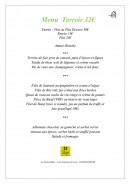 Menu Le Grand Hôtel - Menu terroir