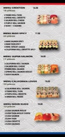 Carte et menu de Hattori Sushi à Château-Gontier-sur-Mayenne  — Les menus page 2