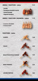 Carte et menu de Hattori Sushi à Château-Gontier-sur-Mayenne  — Les menus page 3