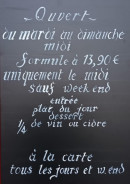 Menu Au Fourneau de Mallo - Exemple de menu