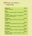 Menu Abracadabra - Les pizzas