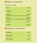 Menu Abracadabra - Les pâtes et salades
