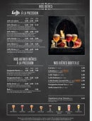 Menu Café Leffe - Bières