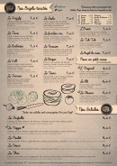 Menu Green Bagel Café - Les bagels toastés et salades