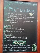 Menu L'Escapade - Exemple de menu