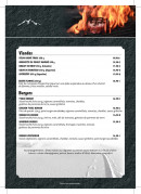 Menu Le T'Chiz - les viandes et burgers
