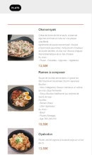 Carte et menu de Osaka Street Food à Nancy — Les plats