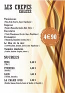Menu Palmedor - Les crêpes