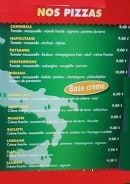 Carte et menu de Pizzeria da Ginetto à Rosieres Aux Salines — pizzas suite