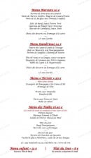 Carte et menu de Grande Brasserie Du Commerce à Dommartin les Toul — Les menus