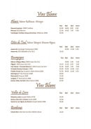 Carte et menu de Grande Brasserie Du Commerce à Dommartin les Toul — Les vins blancs