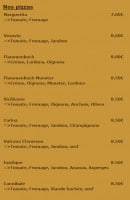 Carte et menu de La Fiesta à Dommartin les Toul — Les pizzas