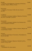Carte et menu de La Fiesta à Dommartin les Toul — Les autres pizzas
