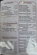 Carte et menu de La Spézia à Toul — Menu 3