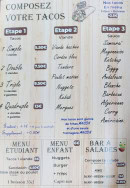 Menu P'tite Pause Sandwich - Tacos personnalisé menu enfant et menu étudiant,...