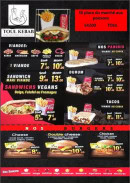 Menu Toul kebab - Les paninis, sandwichs végans et burgers