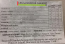Menu Le verdi - Sandwiches