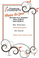 Menu Fourche et Fourchette - Exemple de menu de la semaine