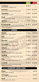 Menu Vip'z - les pizzas suites