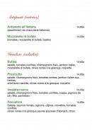 Carte et menu de Pizzeria La Famiglia à Essey les Nancy — Les entrées et salades