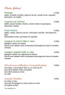 Carte et menu de Pizzeria La Famiglia à Essey les Nancy — Les pates et menus