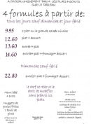 Menu Restaurant Le Pompéen - Les formules menus
