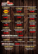 Menu Vroom Pizza - Les pizzas