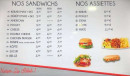 Menu La maison du kebab 2 - Les sandwichs et assiettes