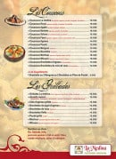 Menu La Médina - Les couscous et grillades