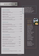 Carte et menu de L'auberge du fort à Bainville sur Madon — la carte