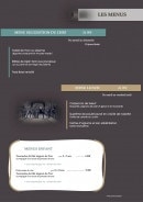 Carte et menu de L'auberge du fort à Bainville sur Madon — les menus