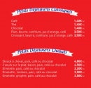 Menu Sur Le Pouce - Les petits déjeuners
