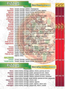 Menu Chrono Pizza - les pizzas