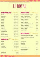 Menu Royal Kebab - Sandwiches, paninis, assiettes,...