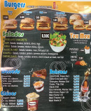 Menu Andiamo Pizza - Les burgers, desserts, ...