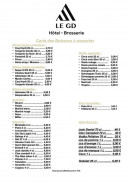 Menu Le Gd - Boissons à emporter
