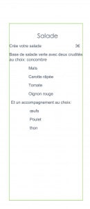 Menu Chez Loulou - Salades