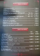 Carte et menu de Auberge du Relais à Haucourt Moulaine — Entrées et salades