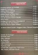 Carte et menu de Auberge du Relais à Haucourt Moulaine — Plats et desserts