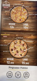 Carte et menu de Pizzeria Tempio à Bayonville sur Mad — Les nouveautés
