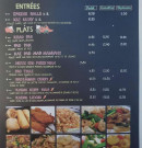 Carte et menu de Phuket Thai Food à Villers la Montagne — Entrées et plats