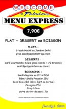 Menu Frenchy's Diner - Le menu express